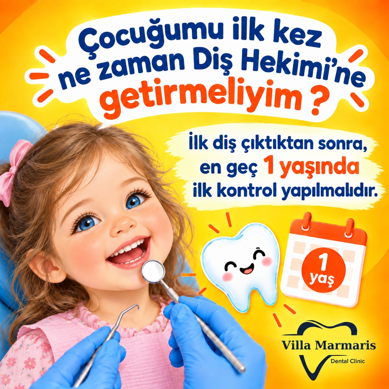 Çocuklarda ilk diş hekimi kontrolü