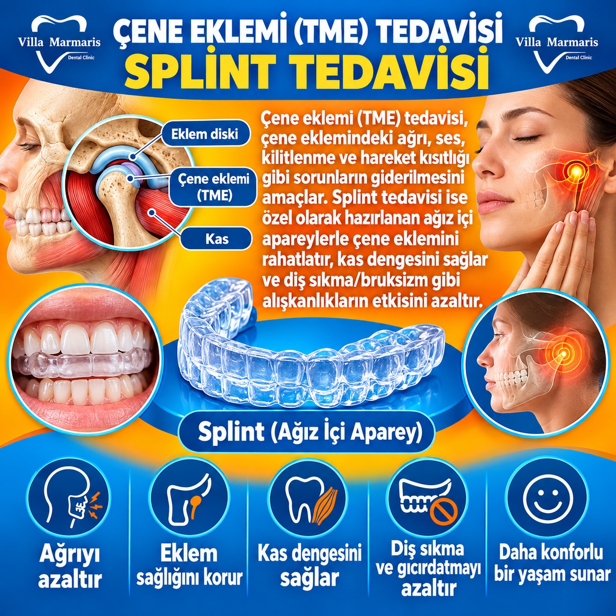 Çene eklemi splint tedavisi