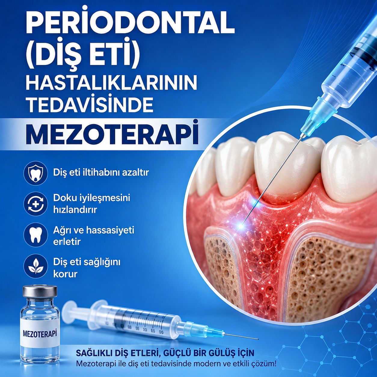 Periodontal tedavide mezoterapi