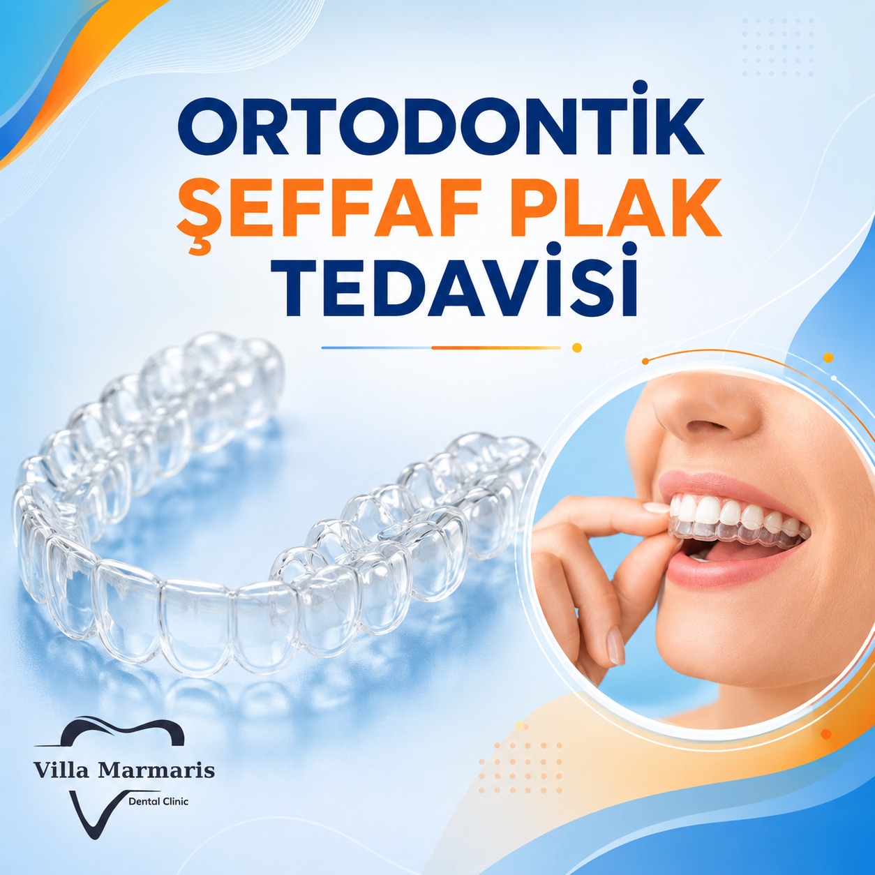 Ortodontik şeffaf plak tedavisi